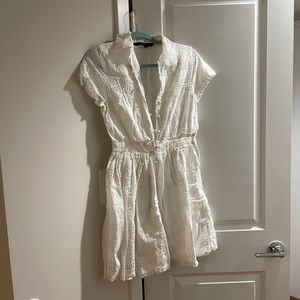 Walter Baker White Eyelet Dress